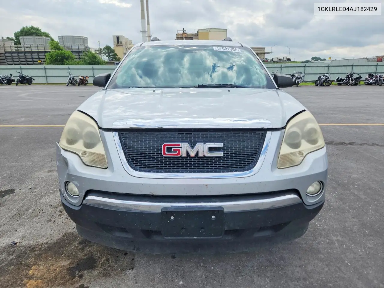 2010 GMC Acadia Sle VIN: 1GKLRLED4AJ182429 Lot: 57092366