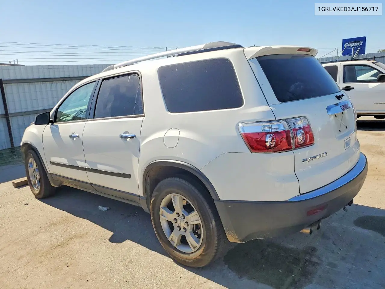 2010 GMC Acadia Sl VIN: 1GKLVKED3AJ156717 Lot: 61334206