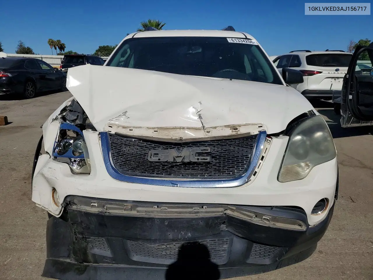 2010 GMC Acadia Sl VIN: 1GKLVKED3AJ156717 Lot: 61334206