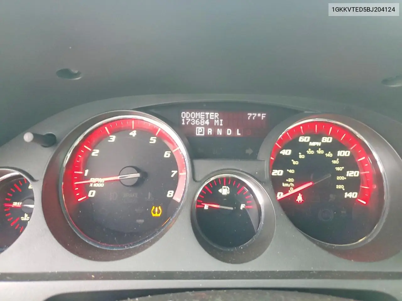 2011 GMC Acadia Denali VIN: 1GKKVTED5BJ204124 Lot: 60135166