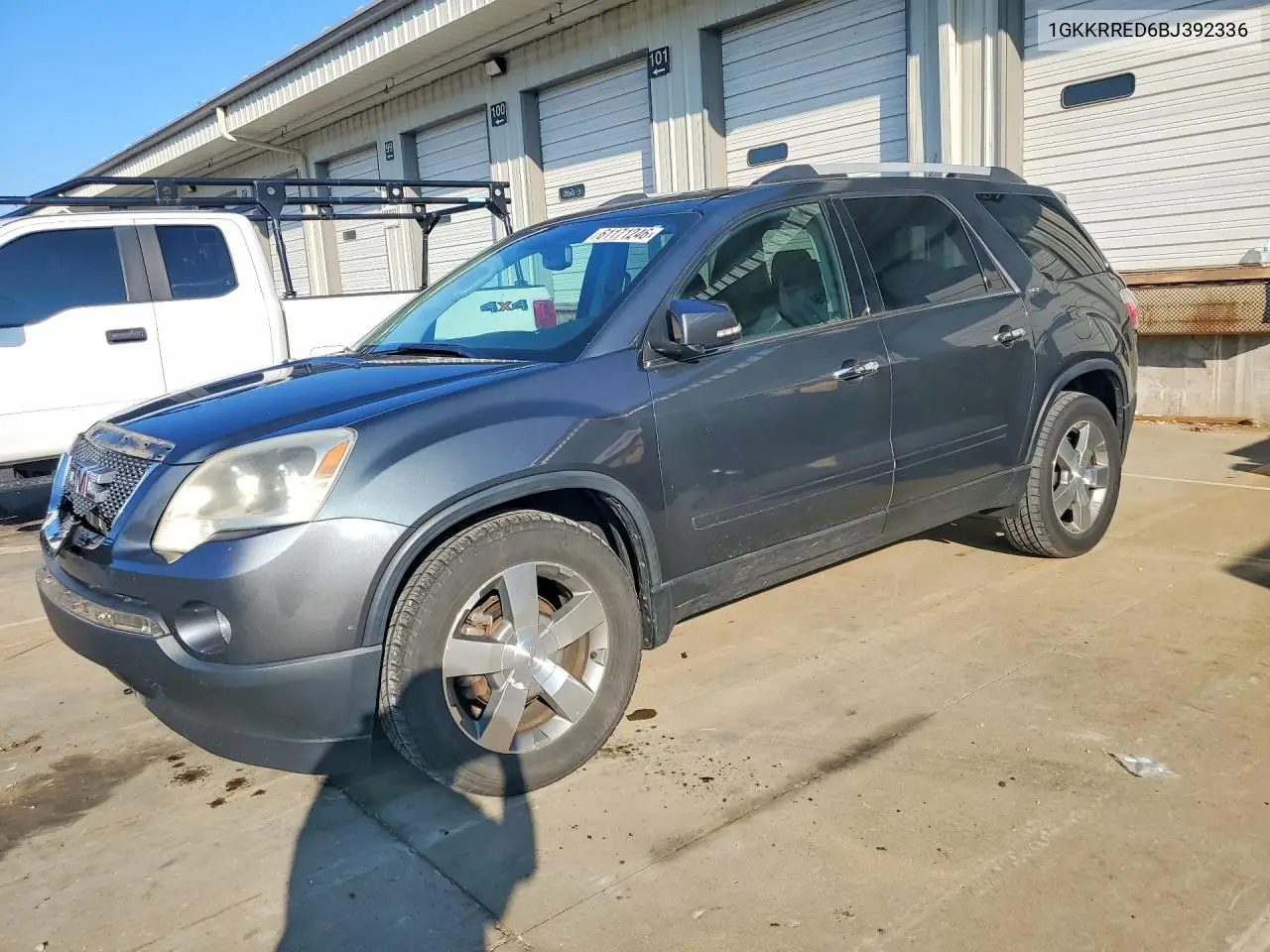 2011 GMC Acadia Slt-1 VIN: 1GKKRRED6BJ392336 Lot: 61171246