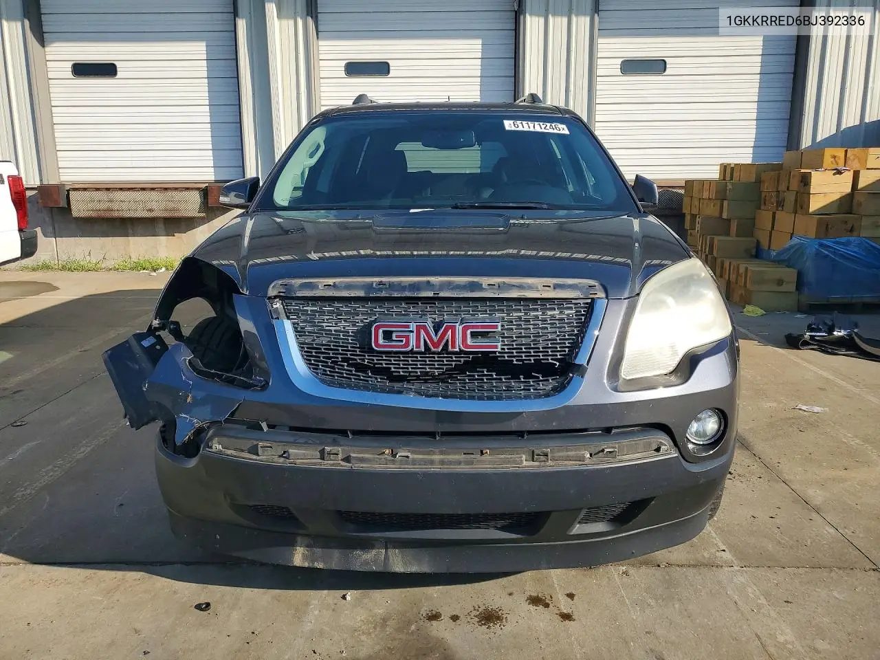 2011 GMC Acadia Slt-1 VIN: 1GKKRRED6BJ392336 Lot: 61171246