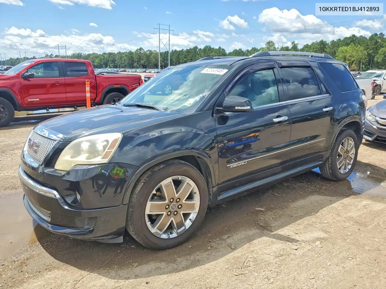2011 GMC Acadia Denali VIN: 1GKKRTED1BJ412893 Lot: 62353946