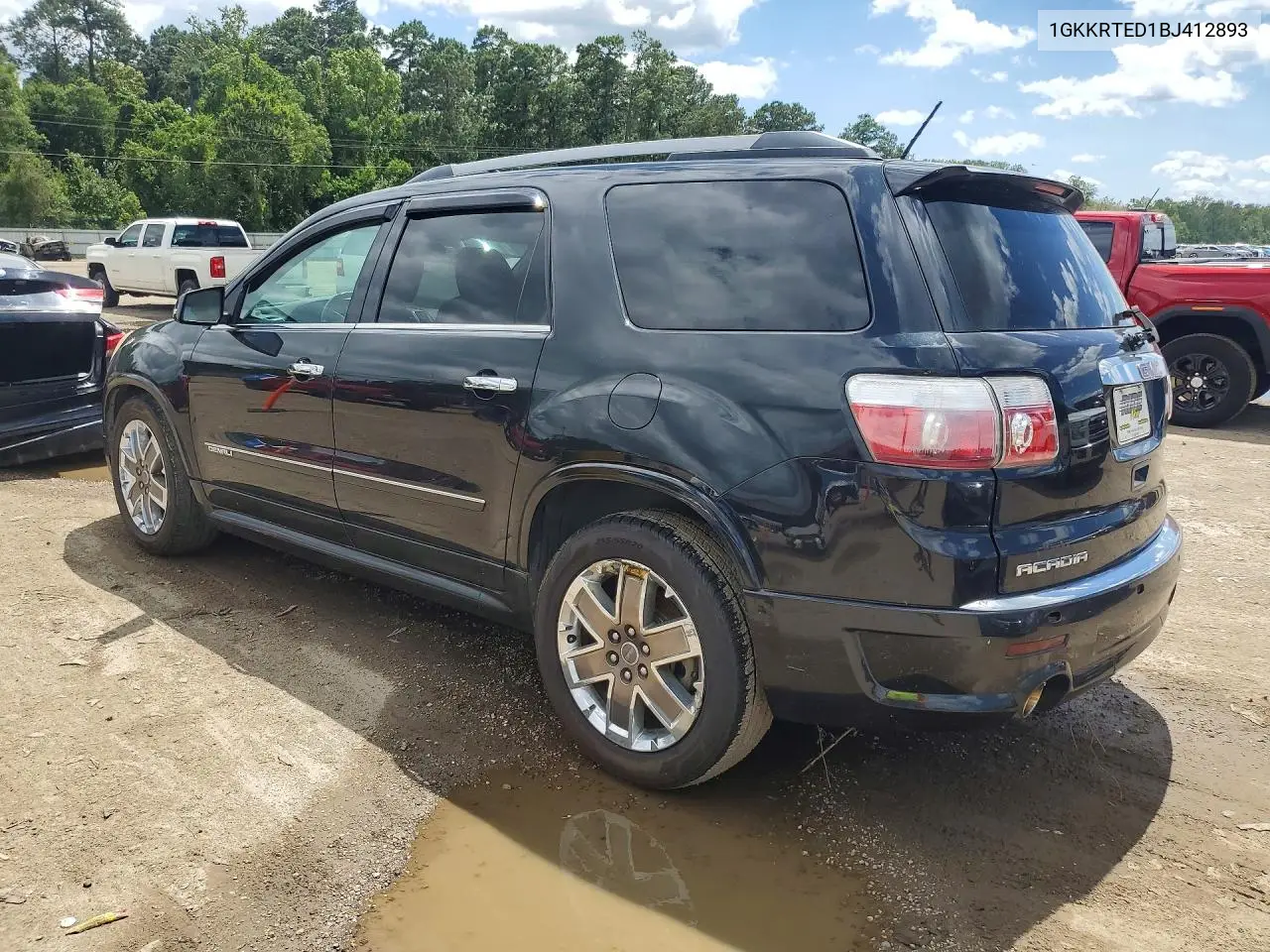 2011 GMC Acadia Denali VIN: 1GKKRTED1BJ412893 Lot: 62353946