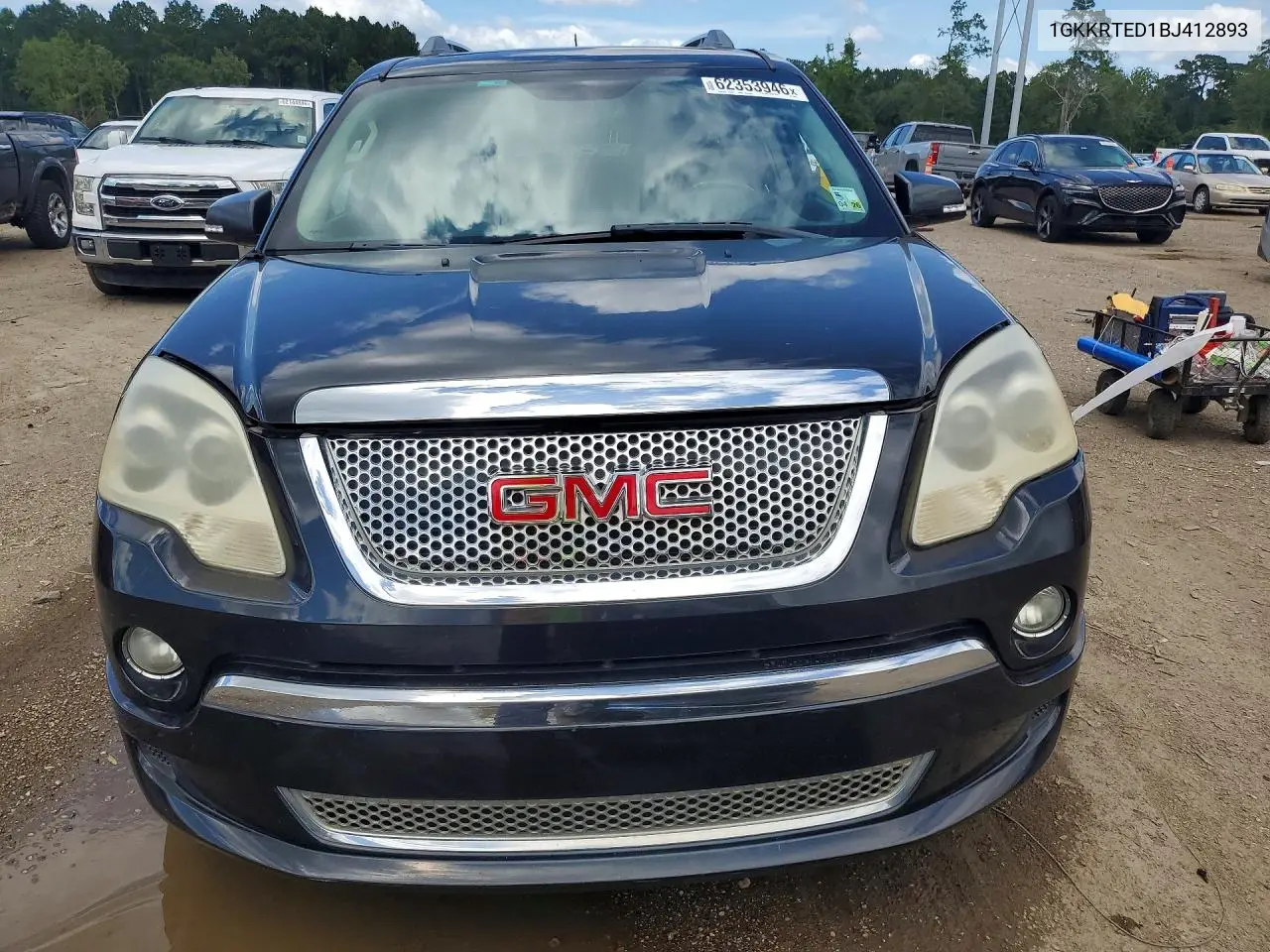 2011 GMC Acadia Denali VIN: 1GKKRTED1BJ412893 Lot: 62353946