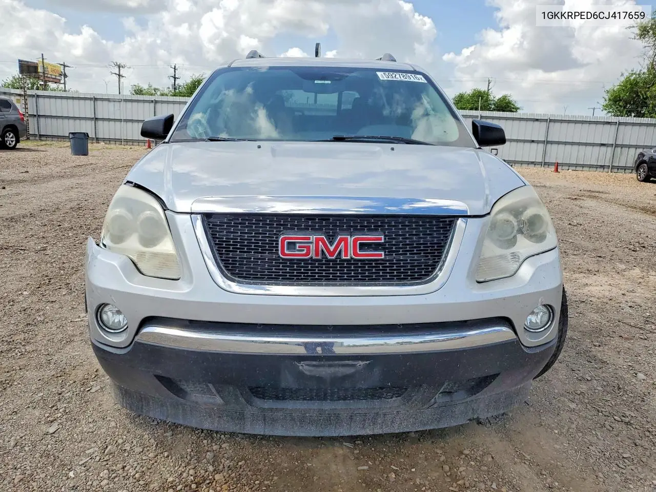 2012 GMC Acadia Sle VIN: 1GKKRPED6CJ417659 Lot: 59278916