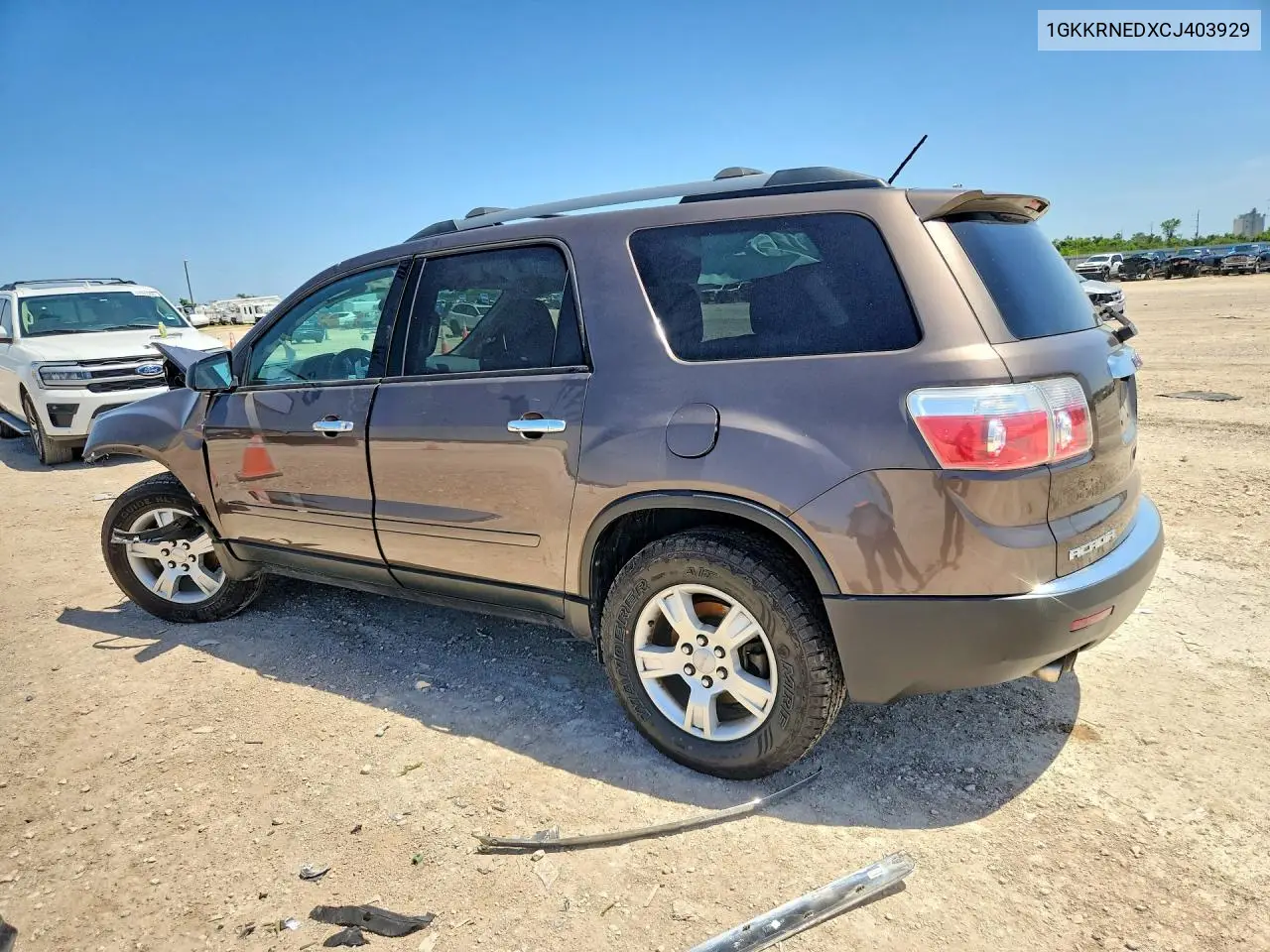 2012 GMC Acadia Sle VIN: 1GKKRNEDXCJ403929 Lot: 61545006