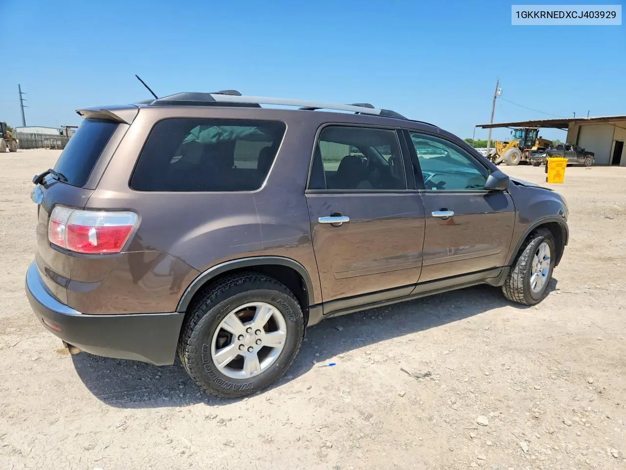 2012 GMC Acadia Sle VIN: 1GKKRNEDXCJ403929 Lot: 61545006