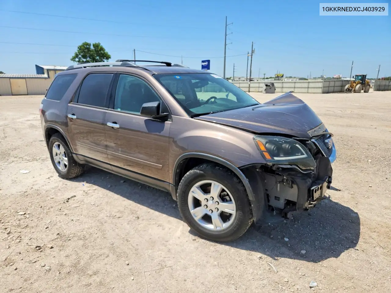 2012 GMC Acadia Sle VIN: 1GKKRNEDXCJ403929 Lot: 61545006