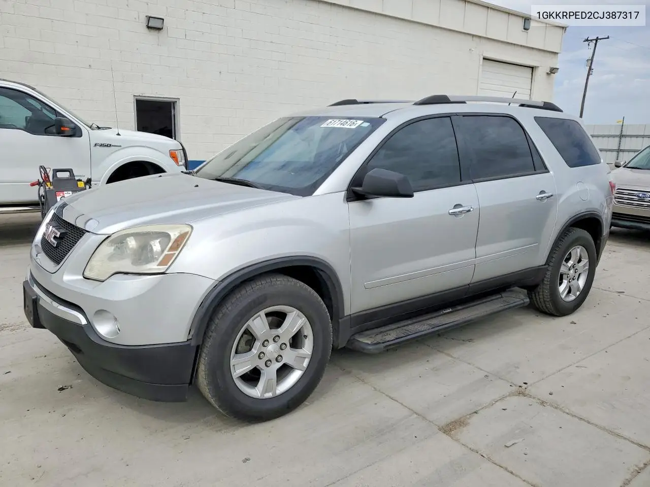 2012 GMC Acadia Sle VIN: 1GKKRPED2CJ387317 Lot: 61714616