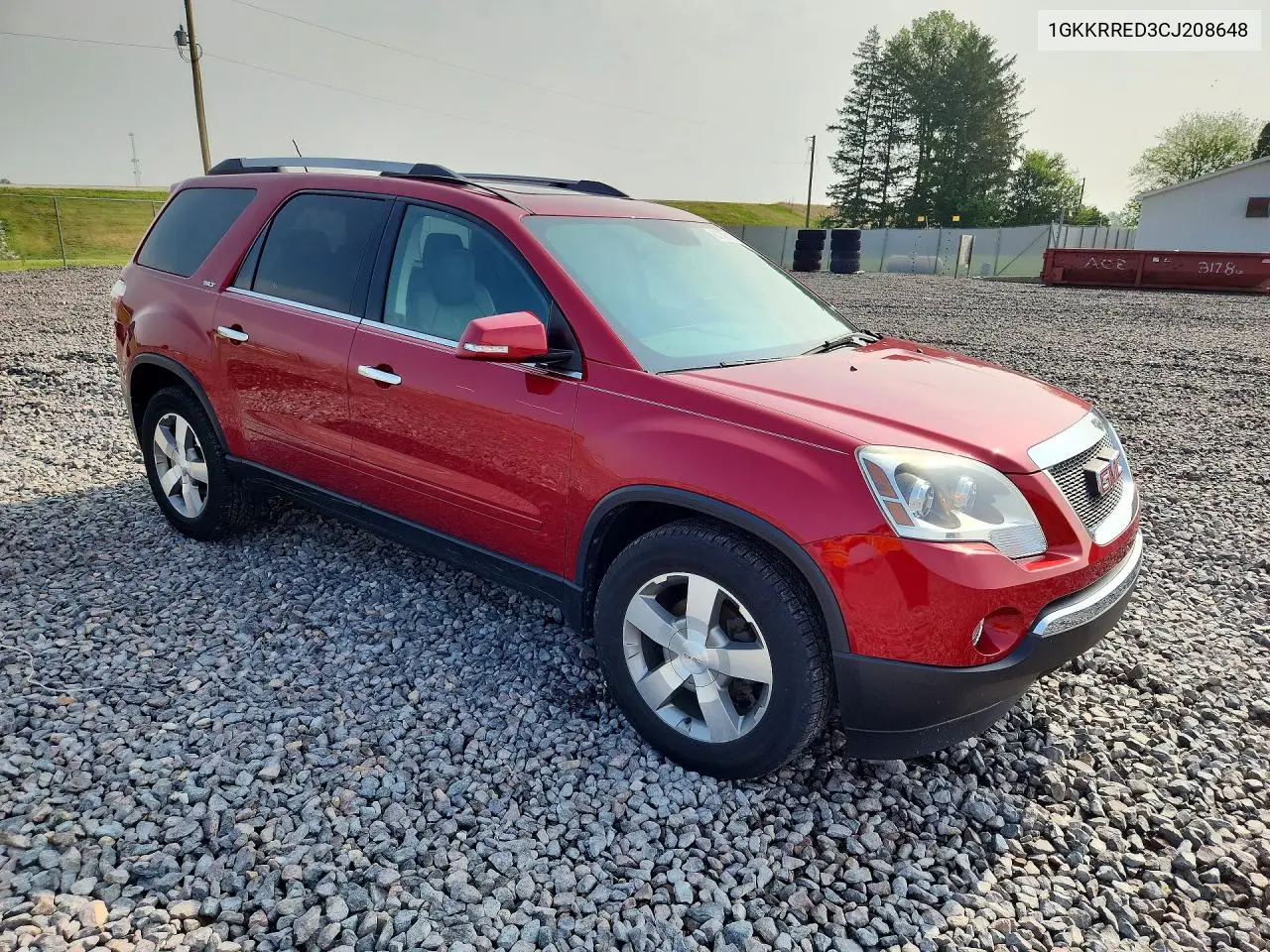 2012 GMC Acadia Slt-1 VIN: 1GKKRRED3CJ208648 Lot: 61750016