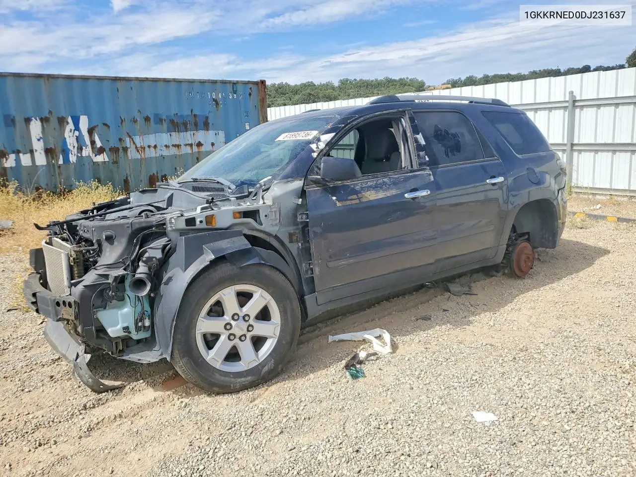 2013 GMC Acadia Sle VIN: 1GKKRNED0DJ231637 Lot: 61895736