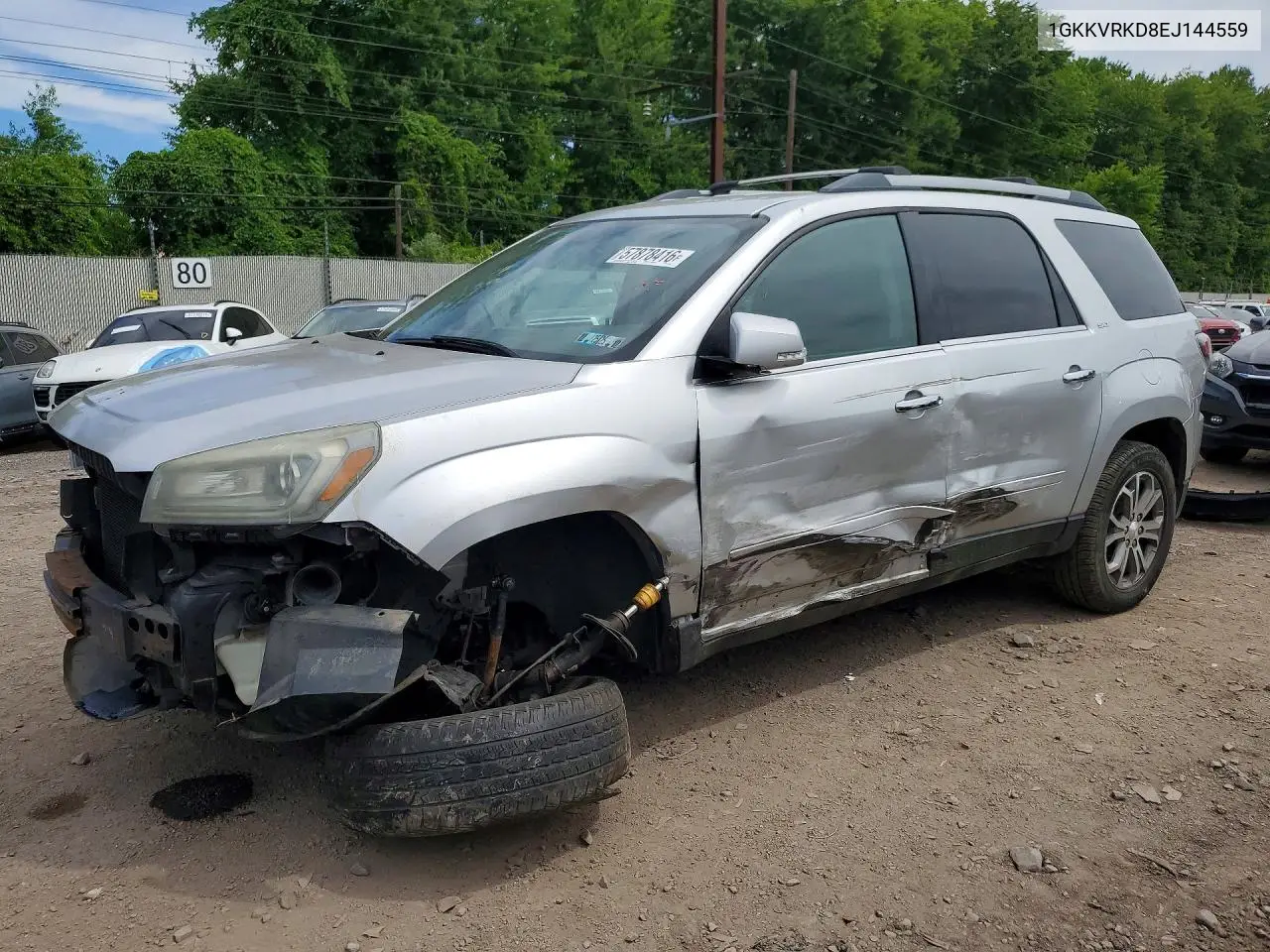 2014 GMC Acadia Slt-1 VIN: 1GKKVRKD8EJ144559 Lot: 57878416