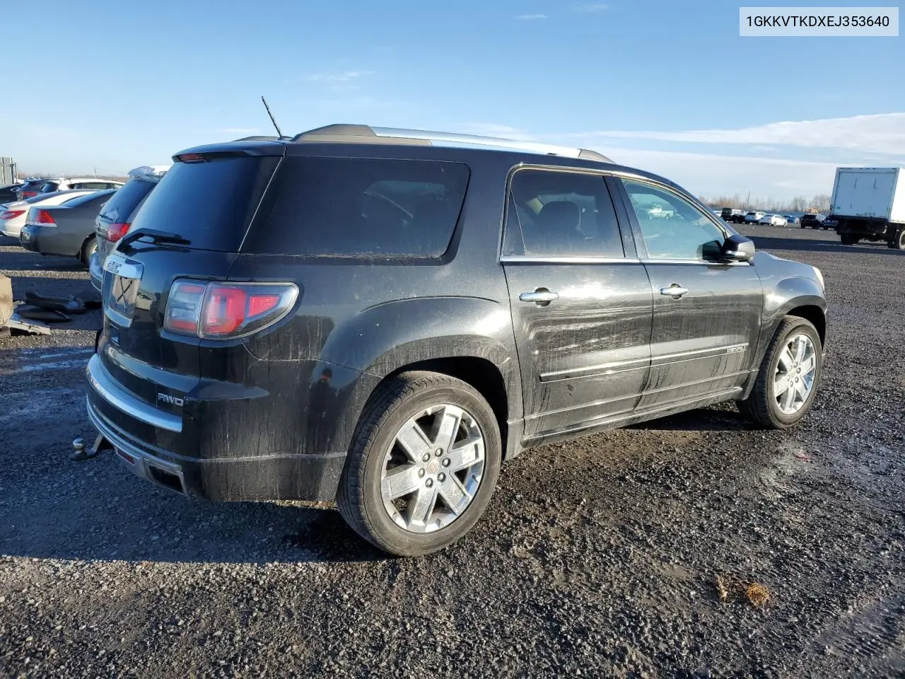 1GKKVTKDXEJ353640 2014 GMC Acadia Denali
