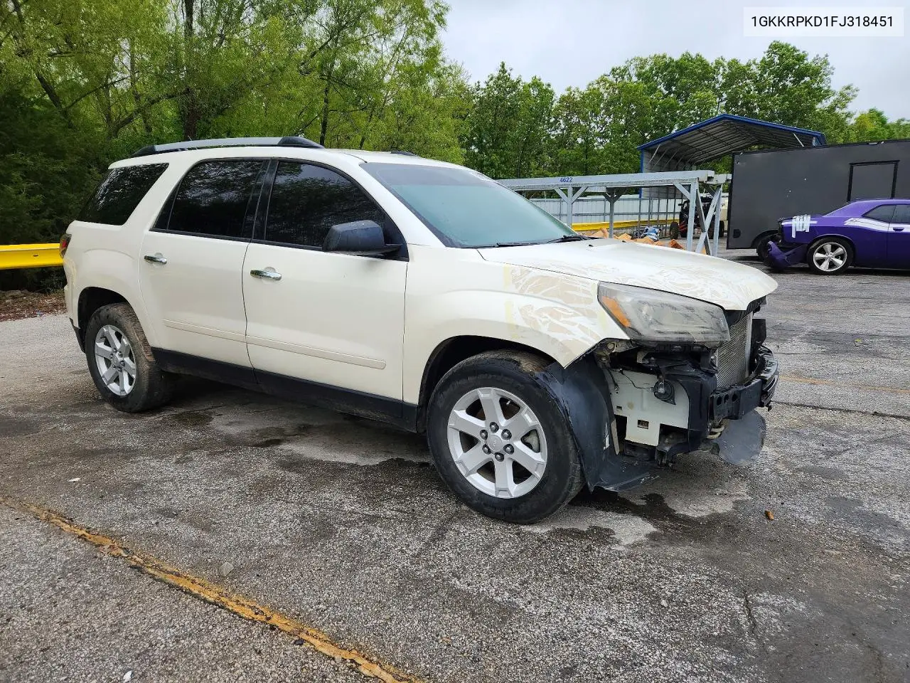 1GKKRPKD1FJ318451 2015 GMC Acadia Sle