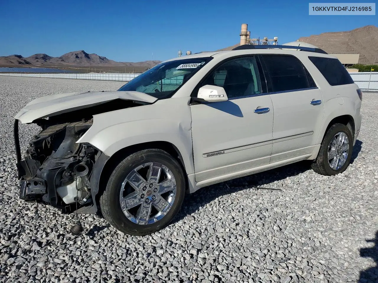 2015 GMC Acadia Denali VIN: 1GKKVTKD4FJ216985 Lot: 56604986