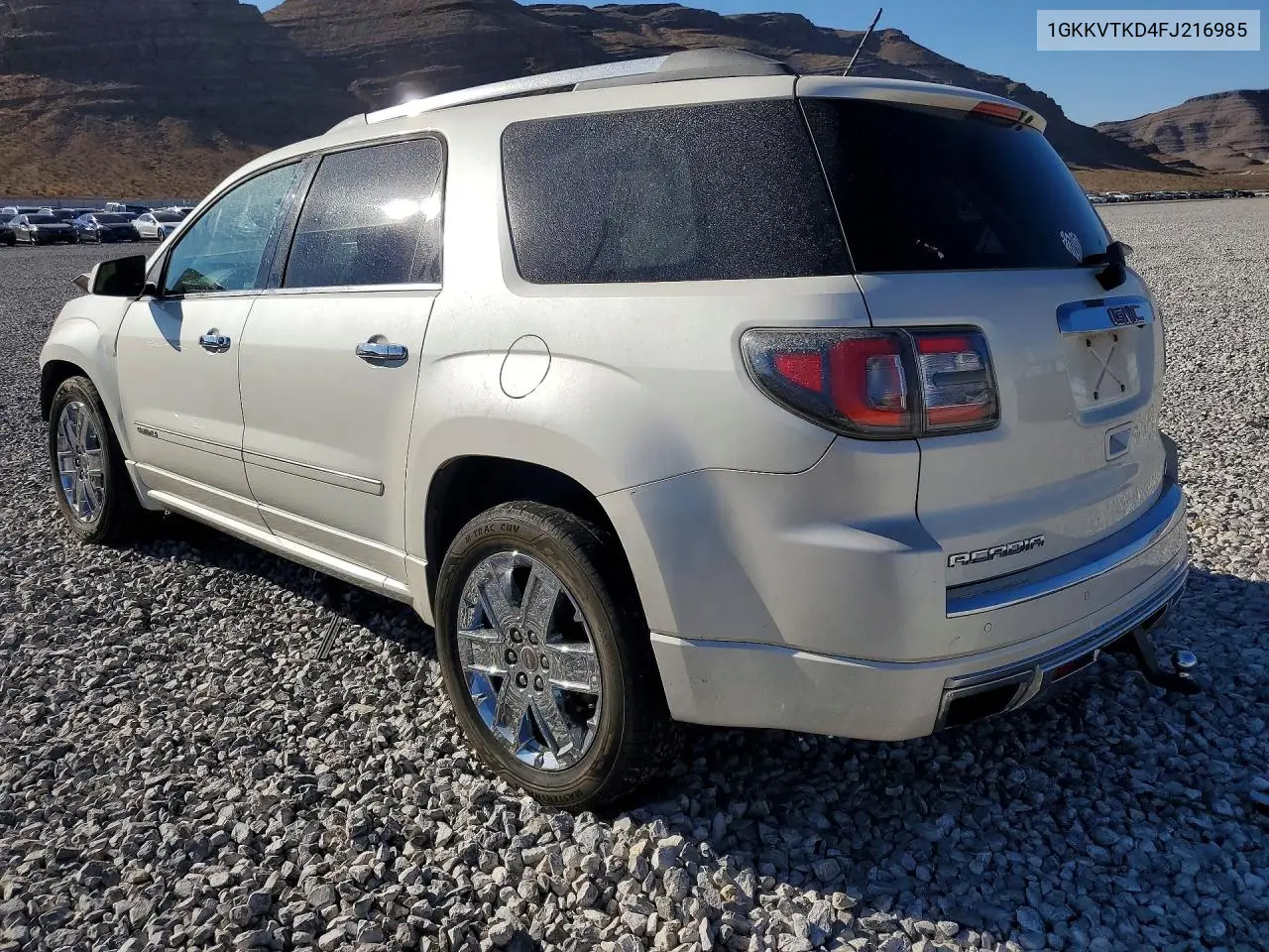 2015 GMC Acadia Denali VIN: 1GKKVTKD4FJ216985 Lot: 56604986