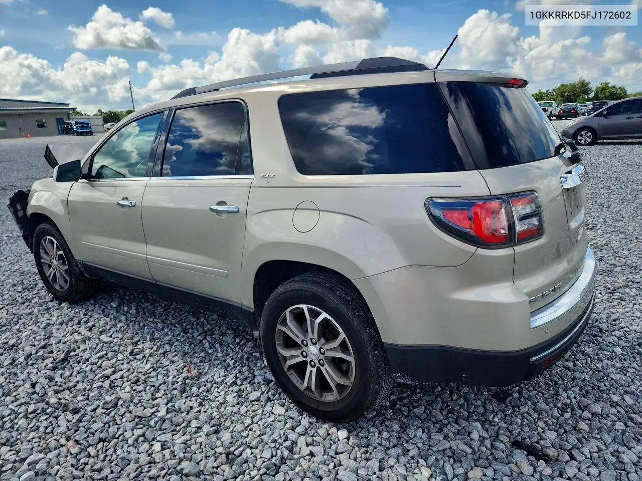 2015 GMC Acadia Slt-1 VIN: 1GKKRRKD5FJ172602 Lot: 57558186