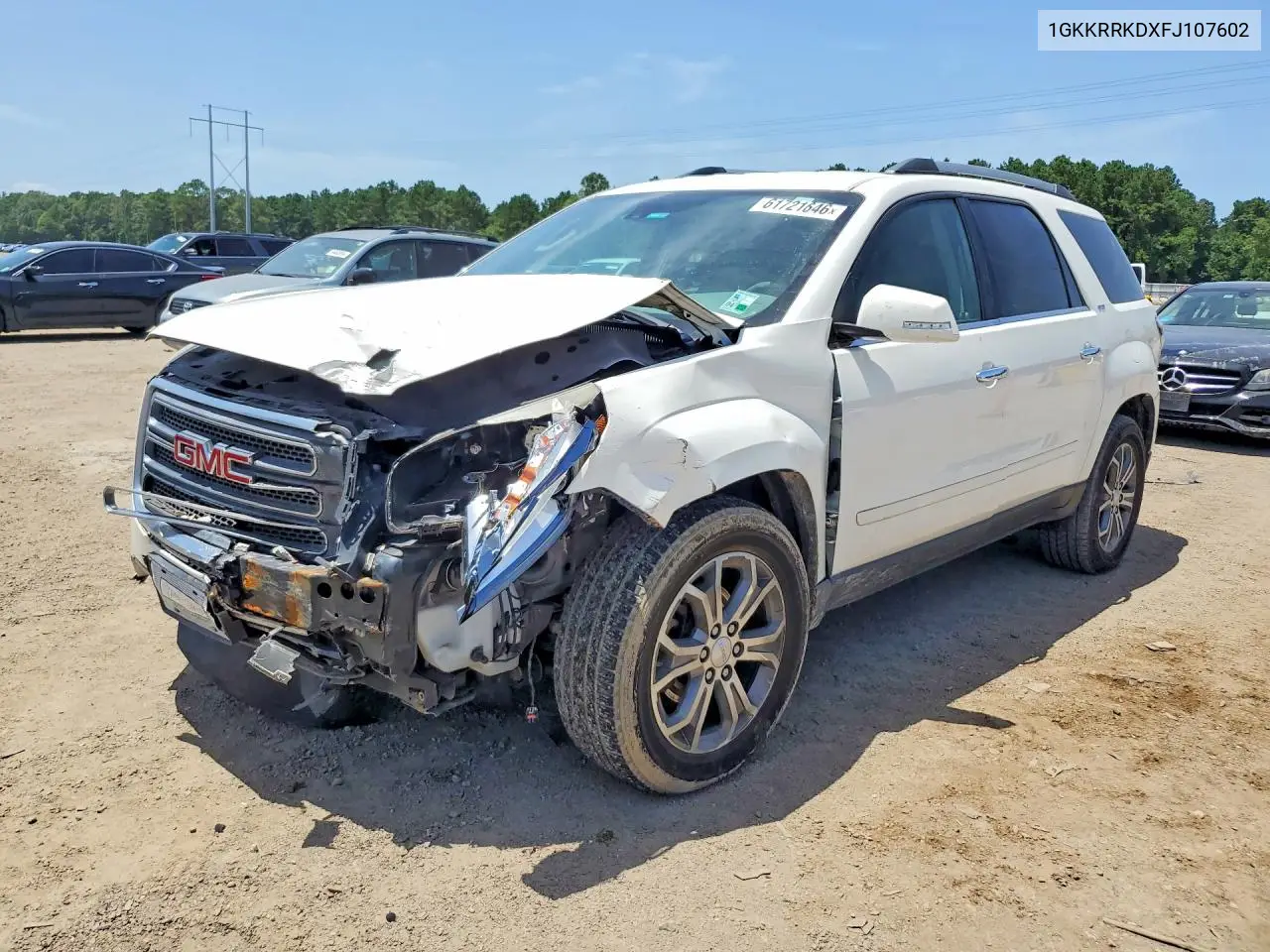 2015 GMC Acadia Slt VIN: 1GKKRRKDXFJ107602 Lot: 61721646