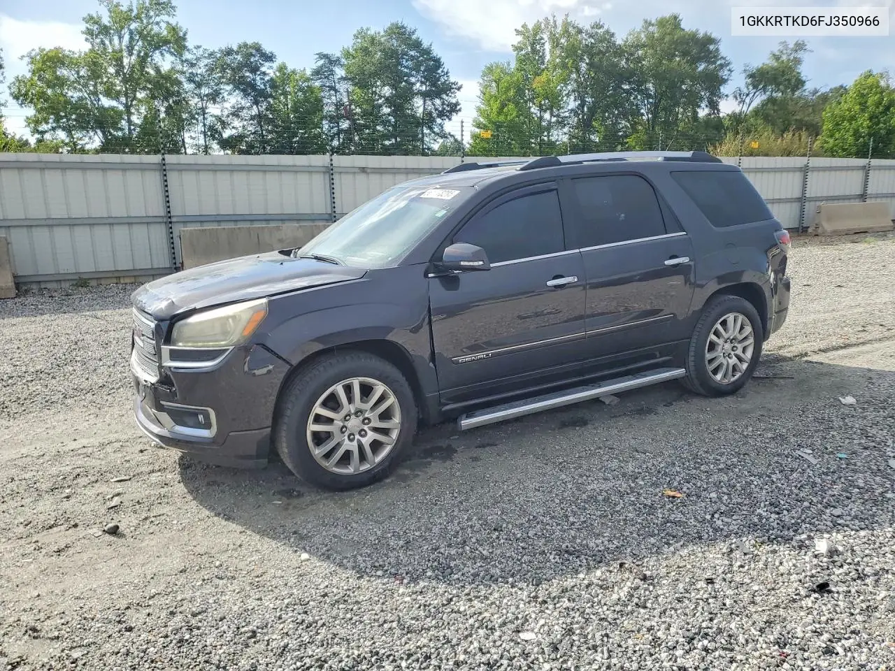 2015 GMC Acadia Denali VIN: 1GKKRTKD6FJ350966 Lot: 61778286