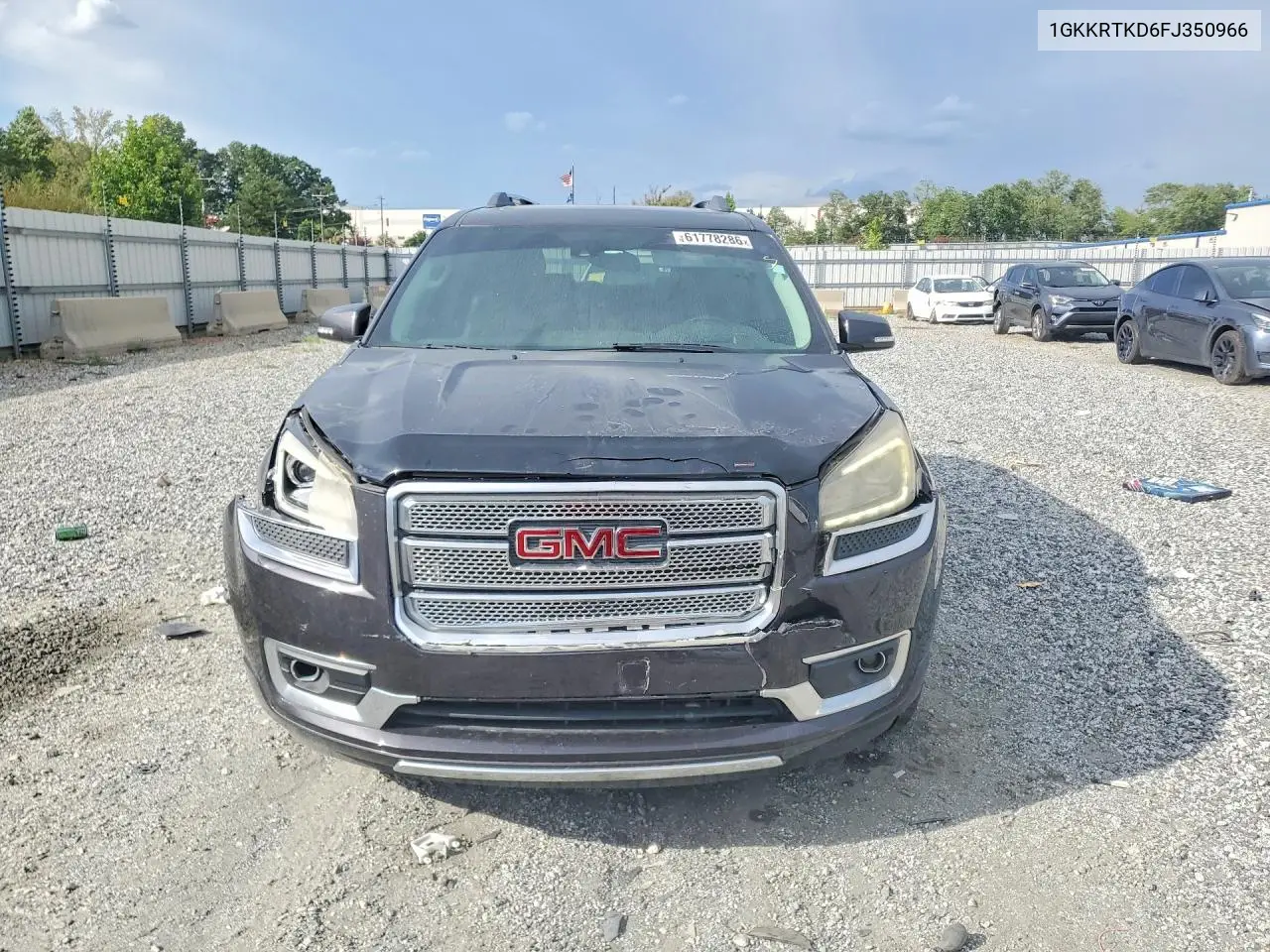 2015 GMC Acadia Denali VIN: 1GKKRTKD6FJ350966 Lot: 61778286