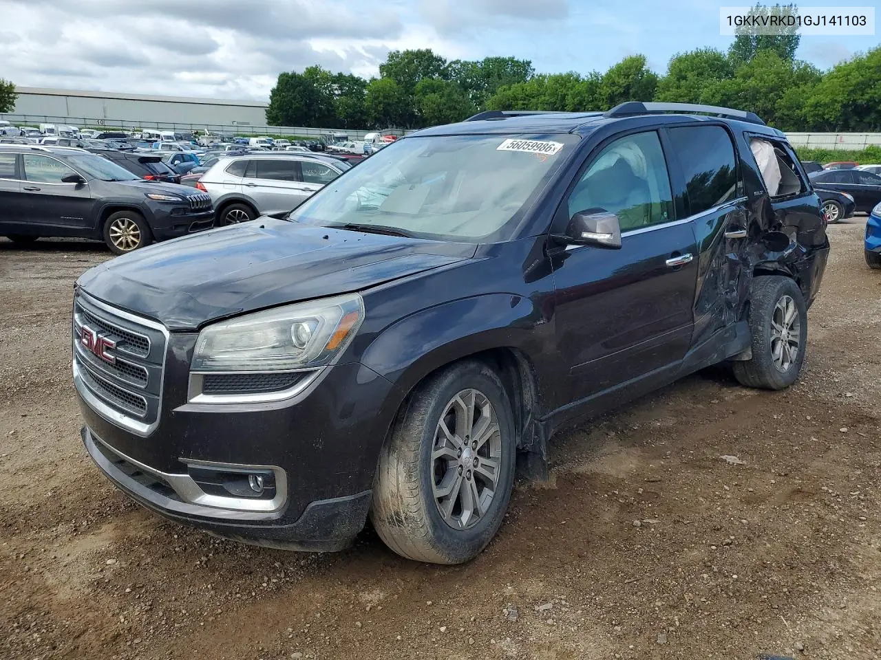 2016 GMC Acadia Slt-1 VIN: 1GKKVRKD1GJ141103 Lot: 56059986