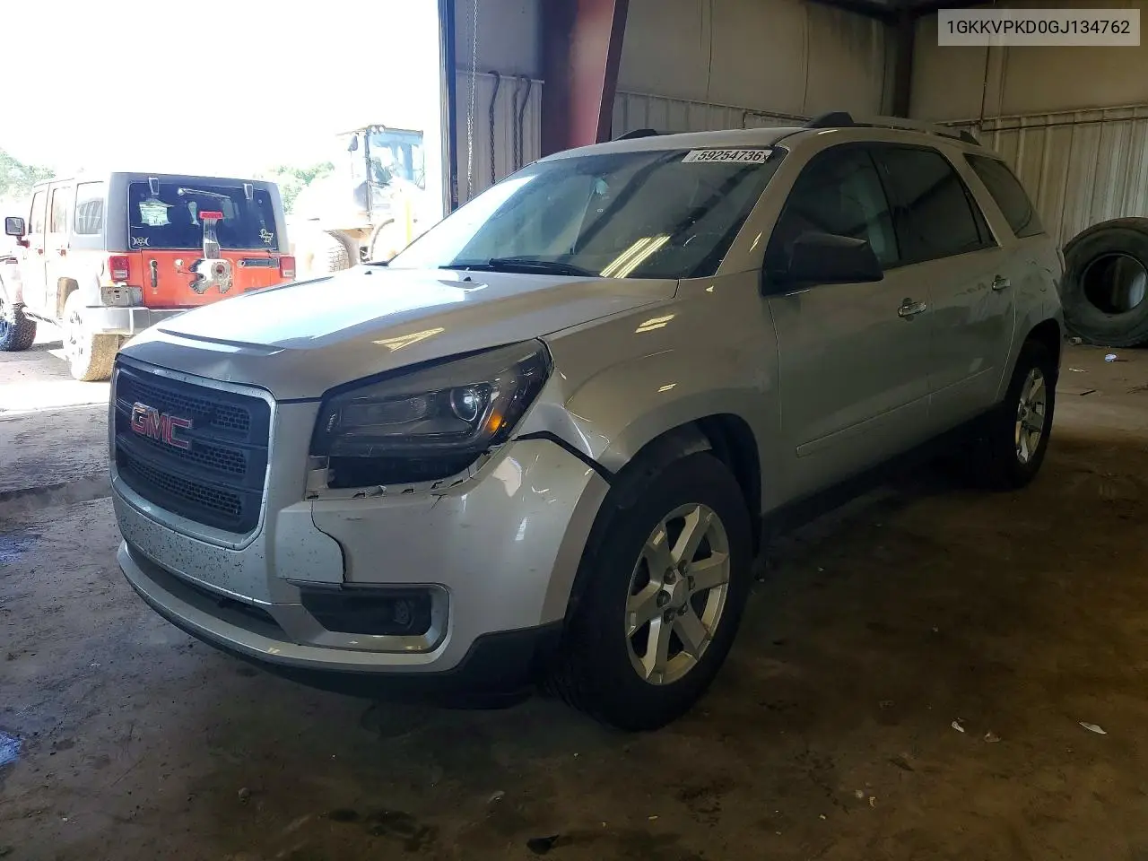 2016 GMC Acadia Sle VIN: 1GKKVPKD0GJ134762 Lot: 59254736