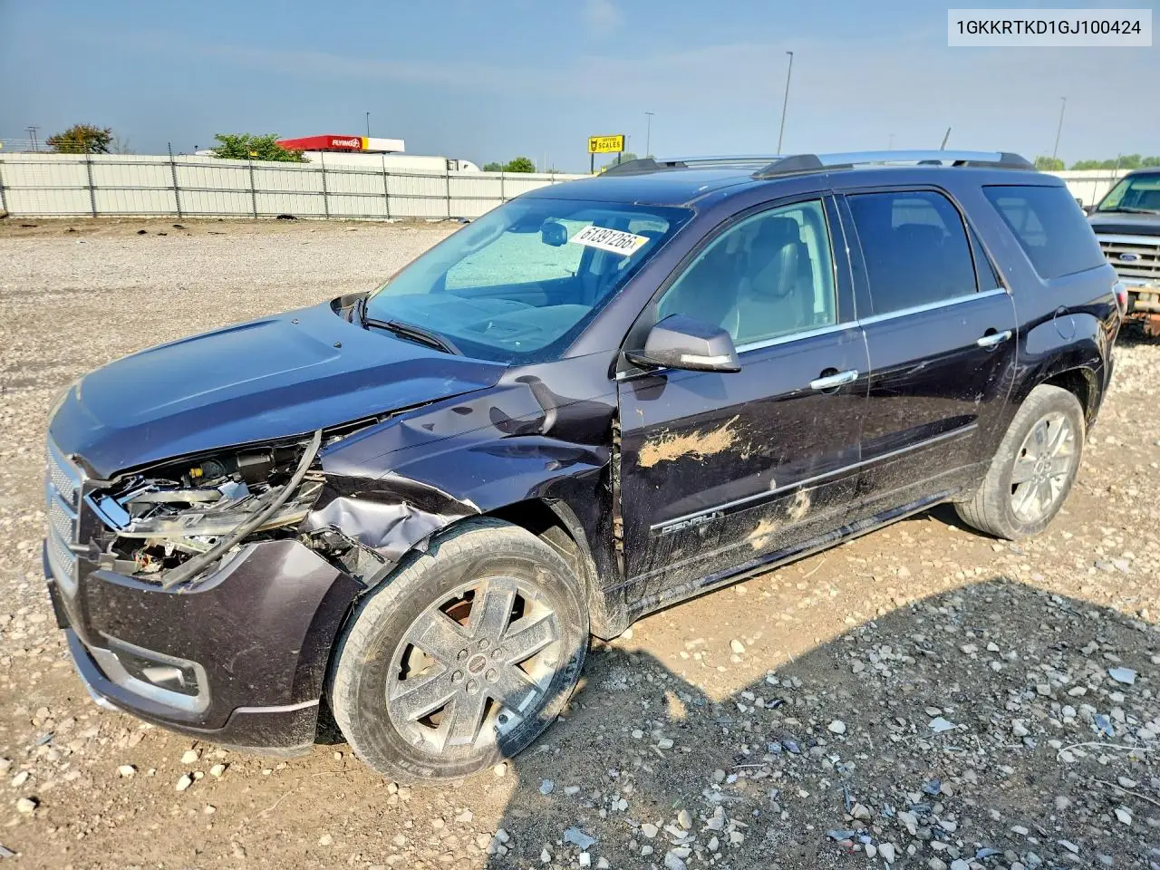 2016 GMC Acadia Denali VIN: 1GKKRTKD1GJ100424 Lot: 61391266