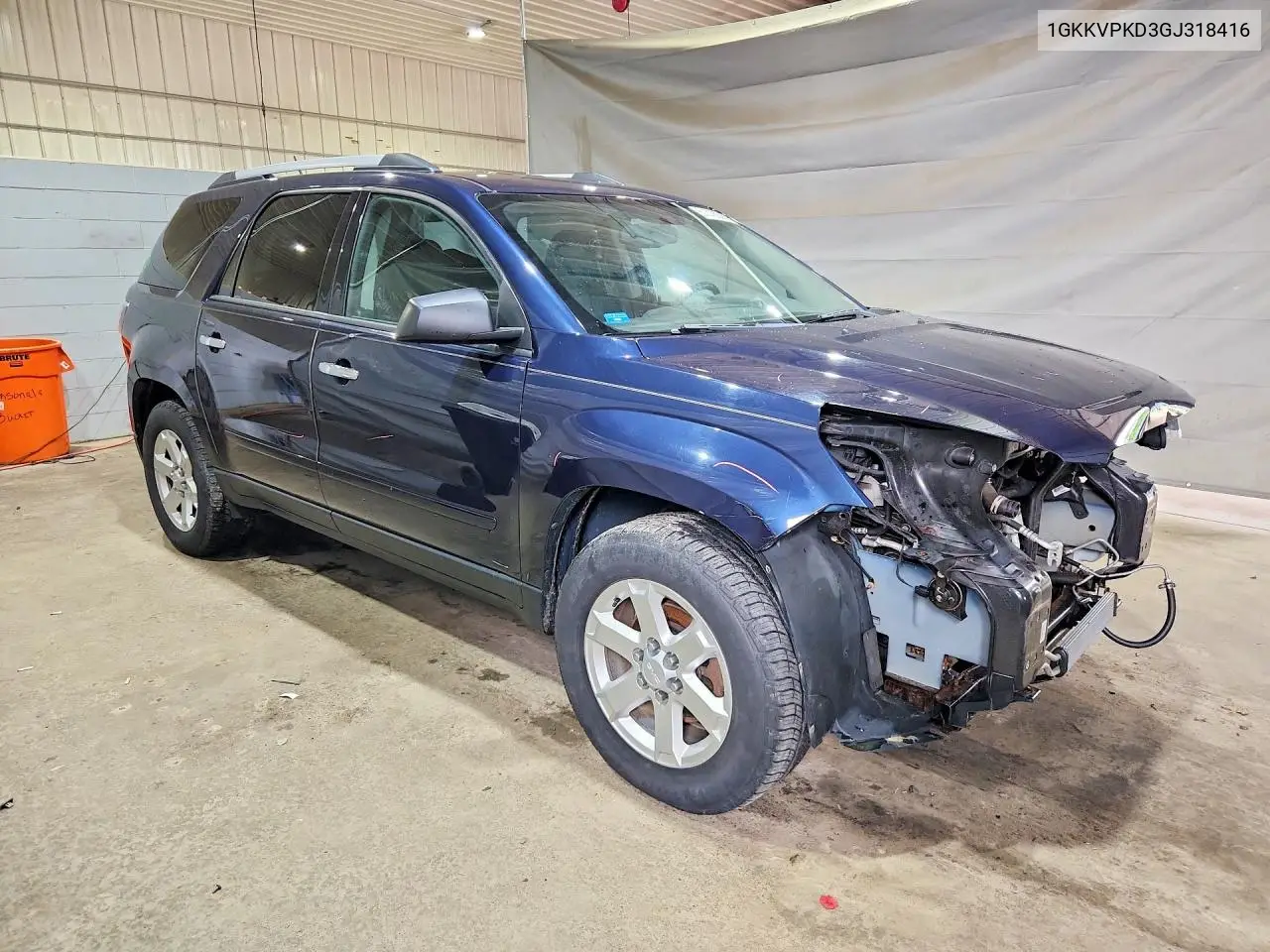 2016 GMC Acadia Sle VIN: 1GKKVPKD3GJ318416 Lot: 61518936