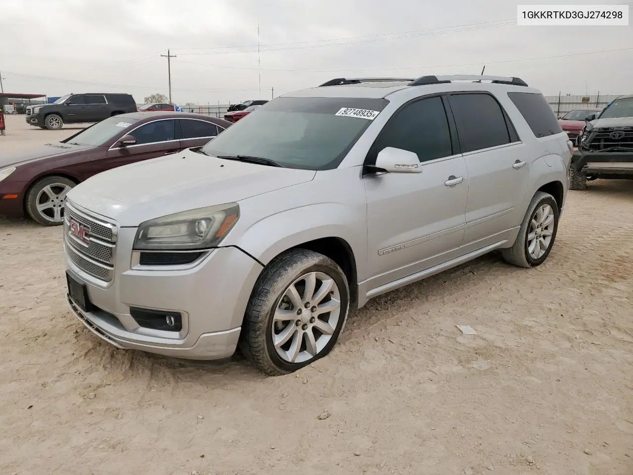 1GKKRTKD3GJ274298 2016 GMC Acadia Denali