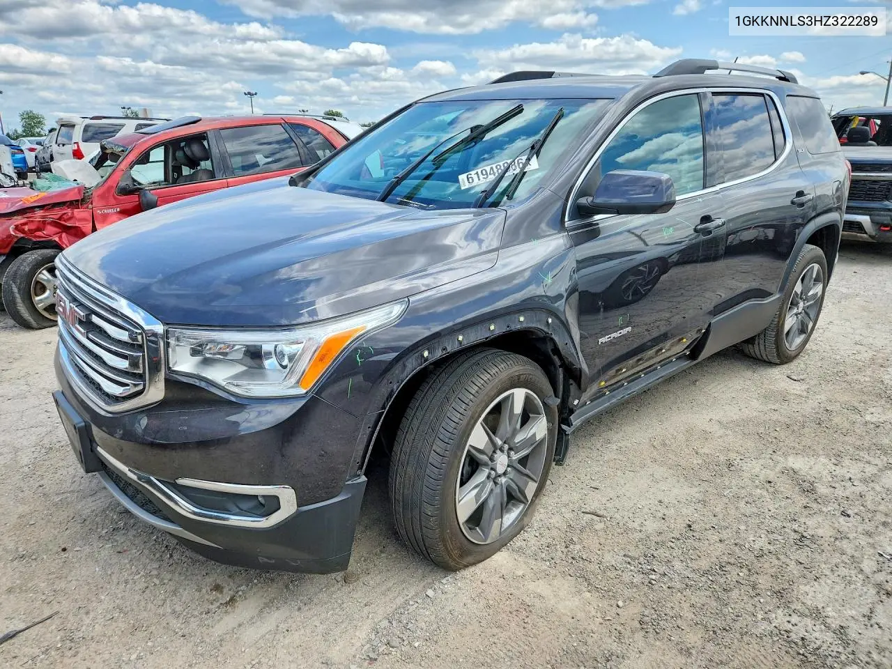2017 GMC Acadia Slt-2 VIN: 1GKKNNLS3HZ322289 Lot: 61948086