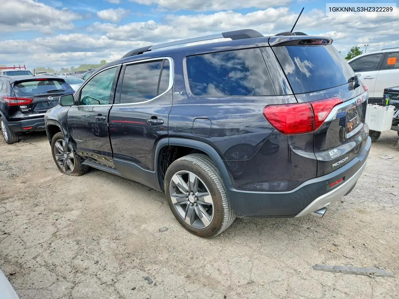 2017 GMC Acadia Slt-2 VIN: 1GKKNNLS3HZ322289 Lot: 61948086