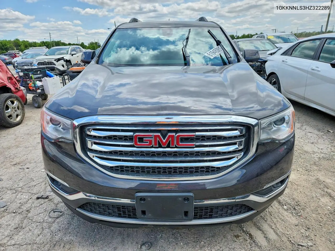 2017 GMC Acadia Slt-2 VIN: 1GKKNNLS3HZ322289 Lot: 61948086