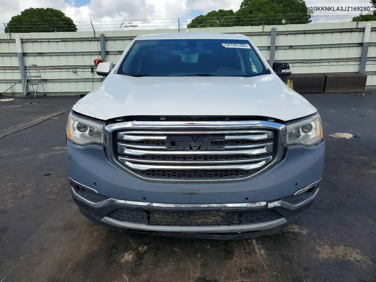 1GKKNKLA3JZ169280 2018 GMC Acadia Sle