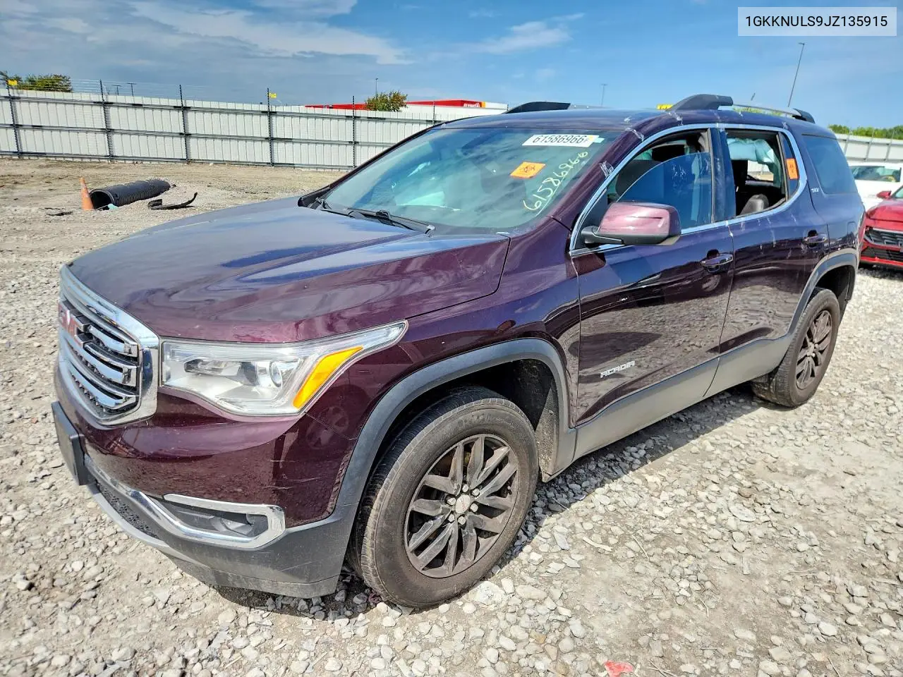 2018 GMC Acadia Slt-1 VIN: 1GKKNULS9JZ135915 Lot: 61586966