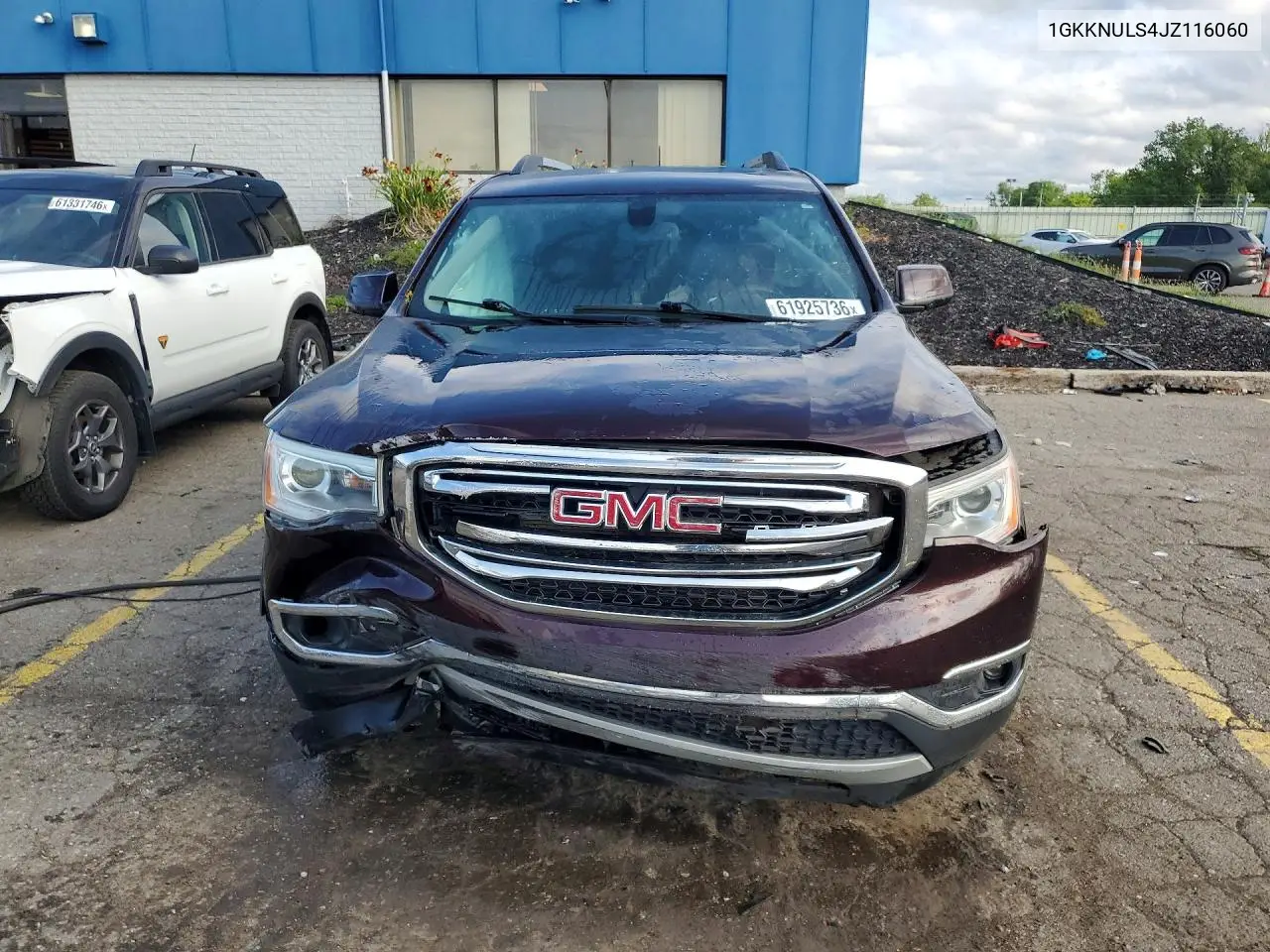 2018 GMC Acadia Slt-1 VIN: 1GKKNULS4JZ116060 Lot: 61925736