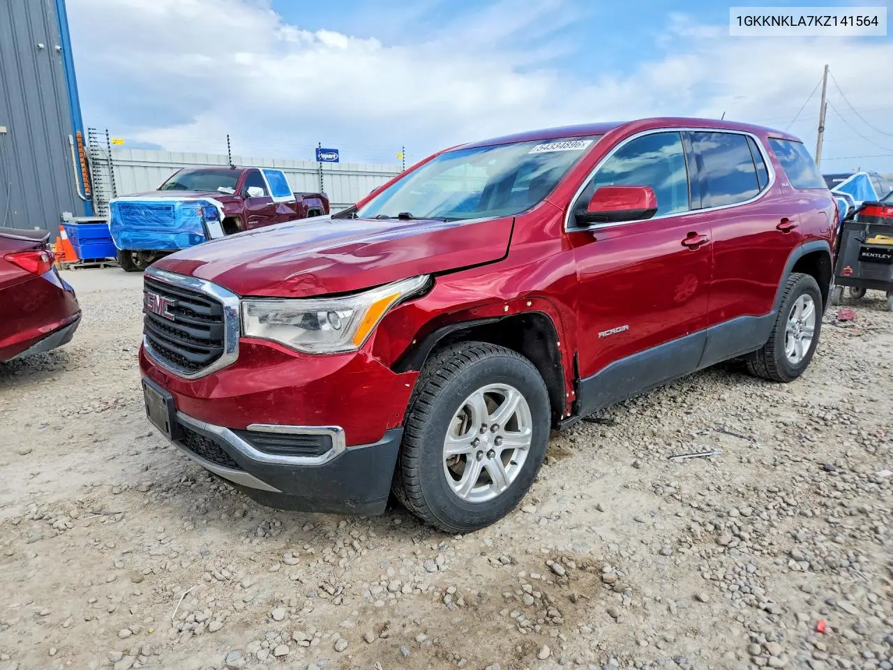 2019 GMC Acadia Sle VIN: 1GKKNKLA7KZ141564 Lot: 54334896