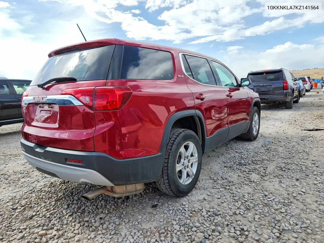 2019 GMC Acadia Sle VIN: 1GKKNKLA7KZ141564 Lot: 54334896