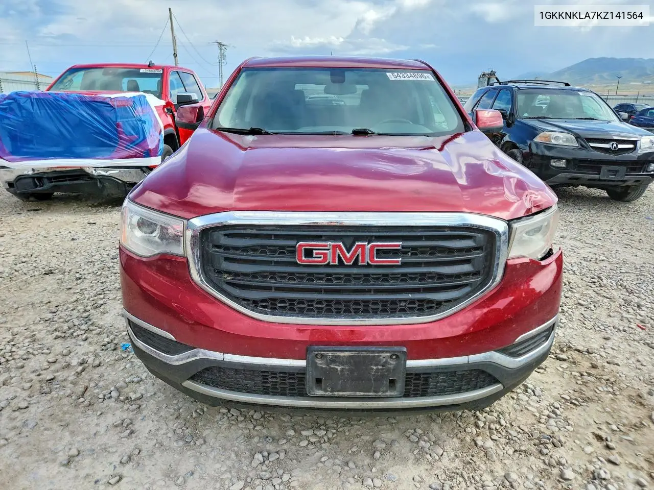 2019 GMC Acadia Sle VIN: 1GKKNKLA7KZ141564 Lot: 54334896