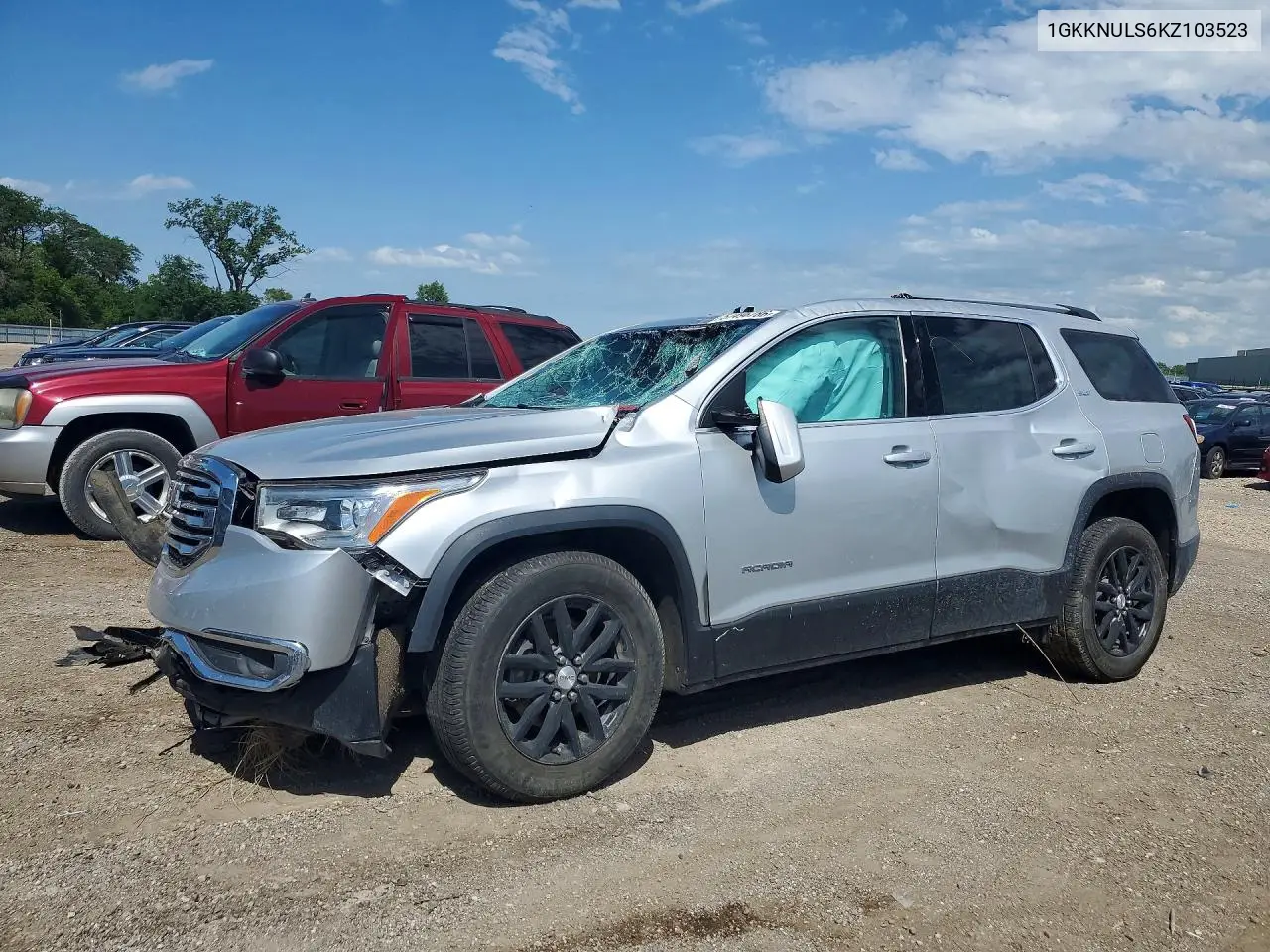 2019 GMC Acadia Slt-1 VIN: 1GKKNULS6KZ103523 Lot: 57496786
