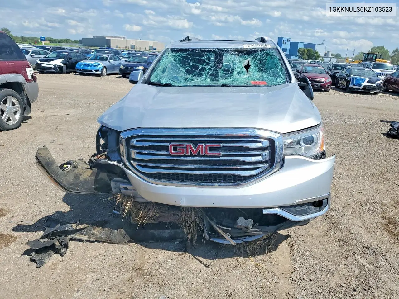 2019 GMC Acadia Slt-1 VIN: 1GKKNULS6KZ103523 Lot: 57496786