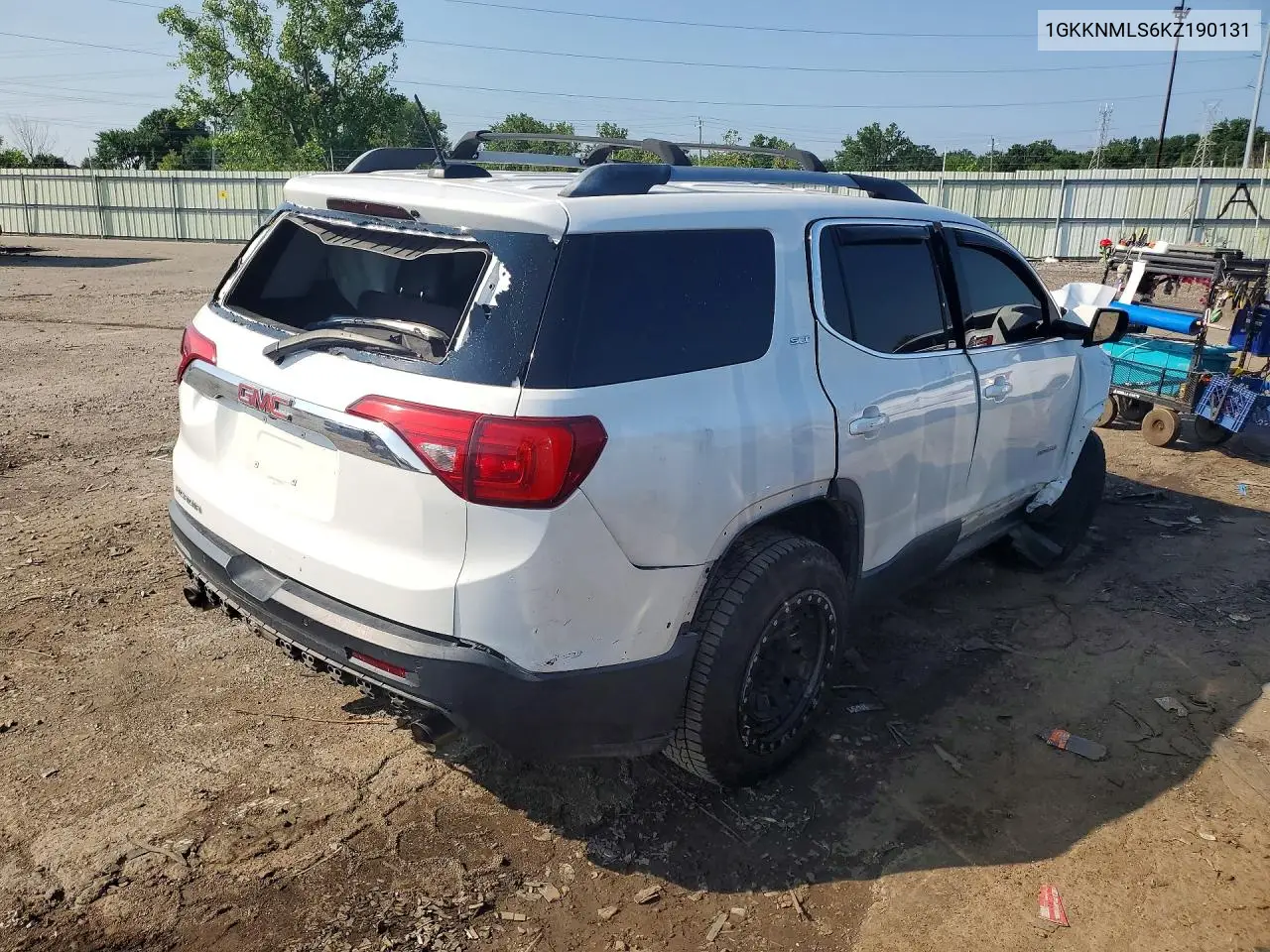 2019 GMC Acadia Slt-1 VIN: 1GKKNMLS6KZ190131 Lot: 60040206