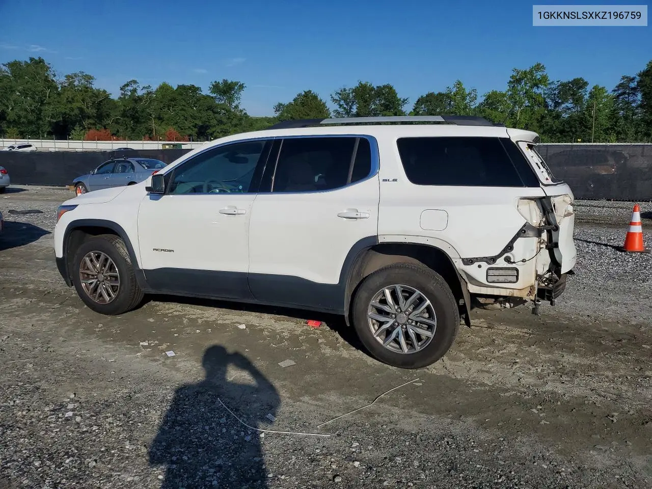 2019 GMC Acadia Sle VIN: 1GKKNSLSXKZ196759 Lot: 60183806