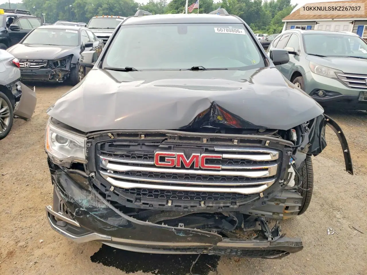 2019 GMC Acadia Slt-1 VIN: 1GKKNULS5KZ267037 Lot: 60780806