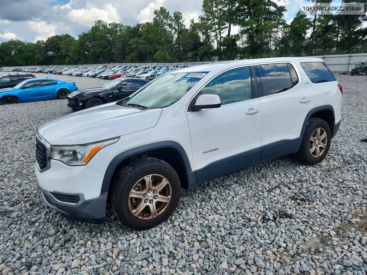2019 GMC Acadia Sle VIN: 1GKKNKLA0KZ245846 Lot: 60923316