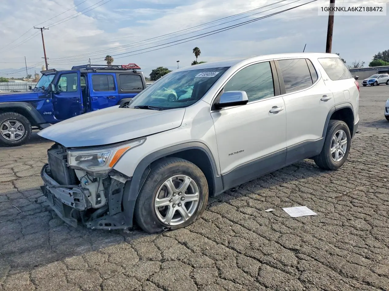 2019 GMC Acadia Sle VIN: 1GKKNKLA6KZ188472 Lot: 61804086