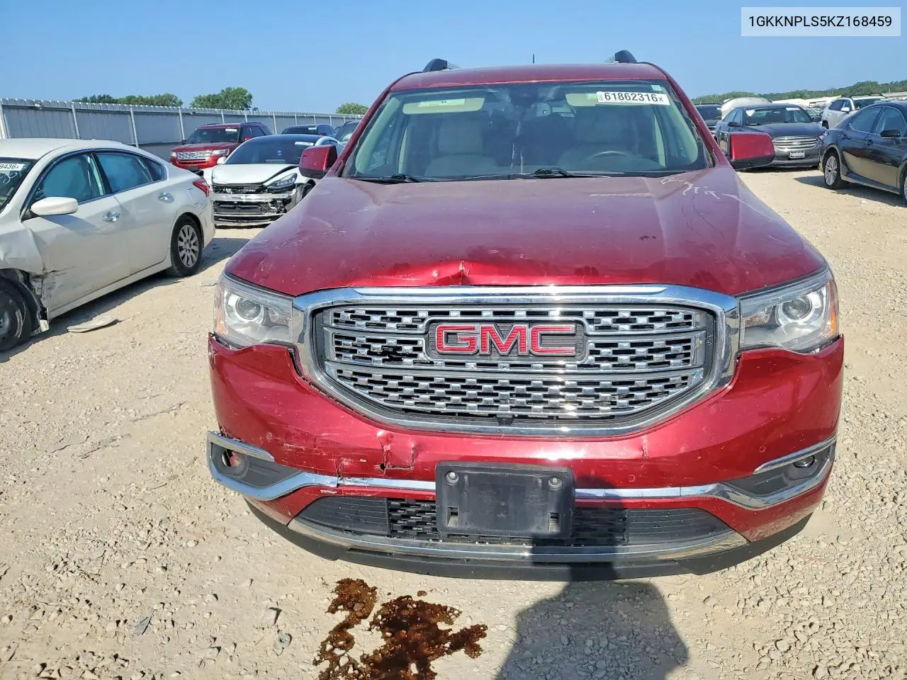 2019 GMC Acadia Denali VIN: 1GKKNPLS5KZ168459 Lot: 61862316