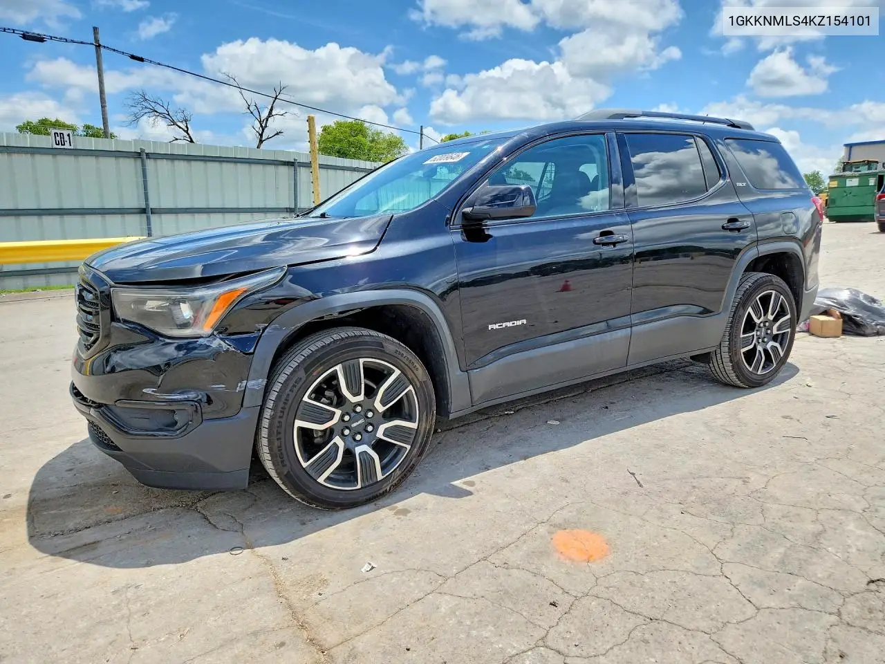 2019 GMC Acadia Slt-1 VIN: 1GKKNMLS4KZ154101 Lot: 62009646