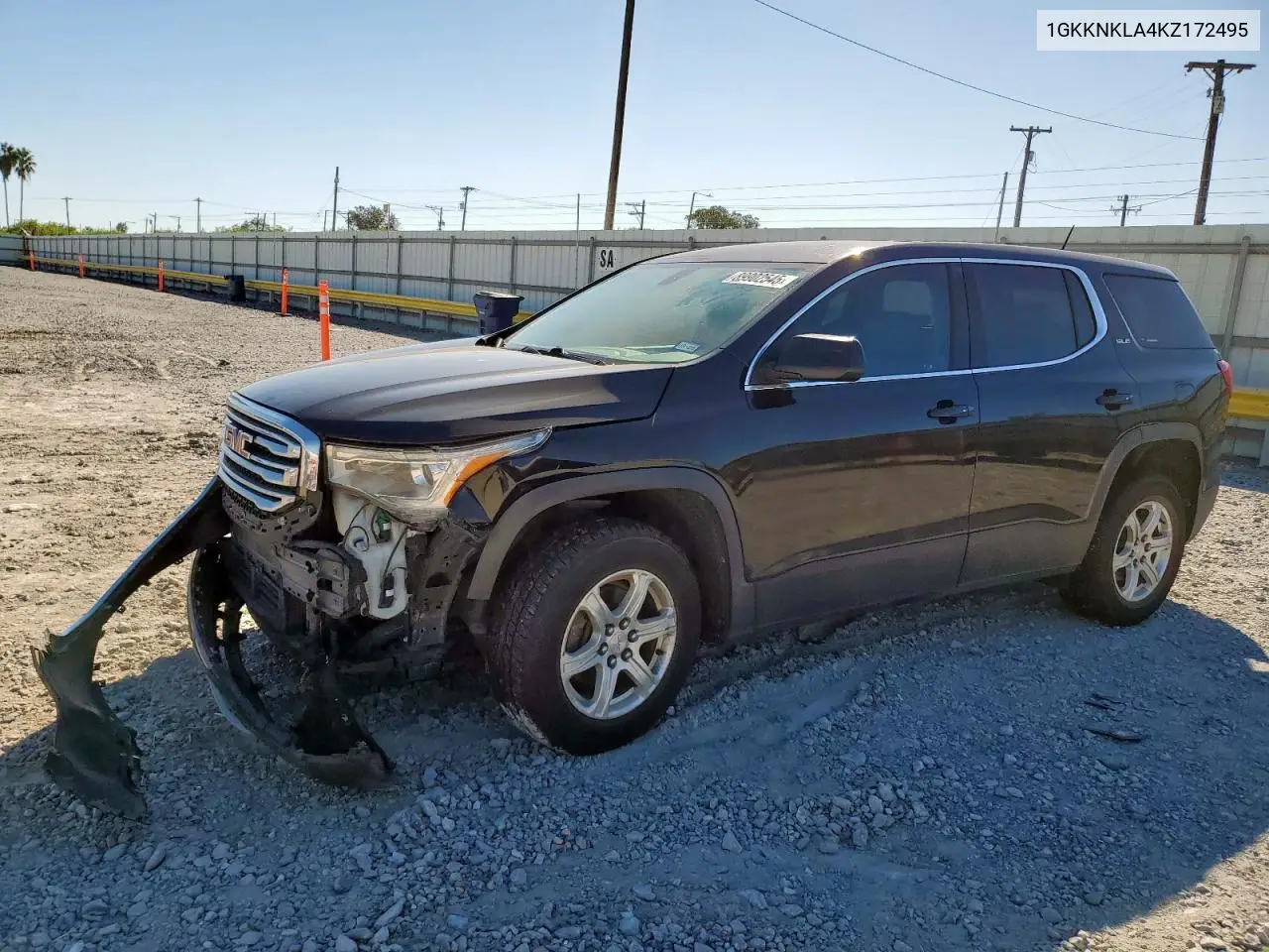 1GKKNKLA4KZ172495 2019 GMC Acadia Sle