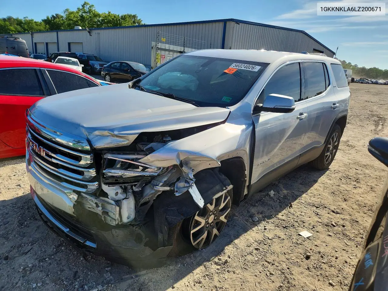 2020 GMC Acadia Sle VIN: 1GKKNKLA6LZ200671 Lot: 56024026